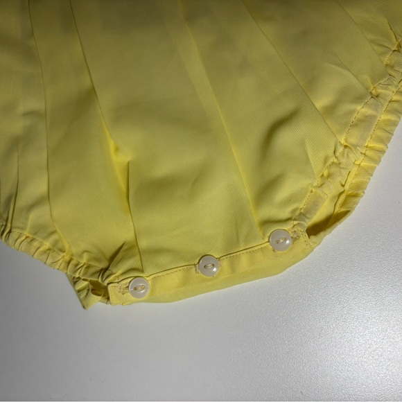 Vintage Yellow and White Baby Romper Set - Picture 5 of 16